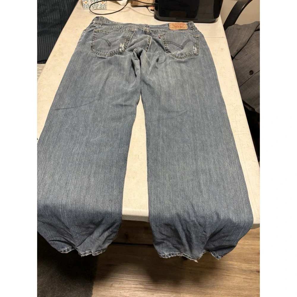 Levi's 559 Mens 34X32 Relaxed Straight Medium Wash‎ Denim Blue Jean Pants